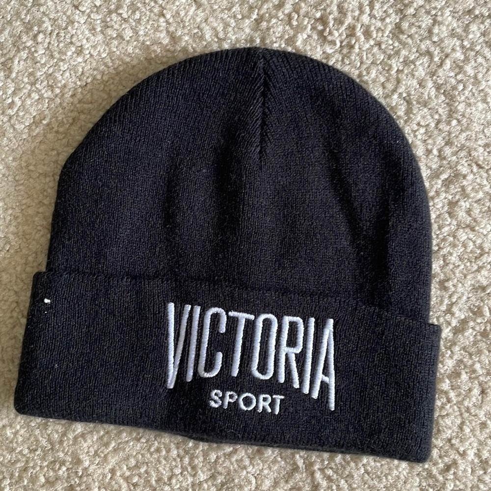Victoria’s Secret Sport Beanie, Black, Great Condition! Worn Once
